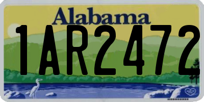 AL license plate 1AR2472