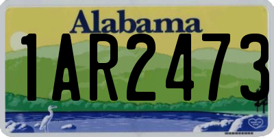 AL license plate 1AR2473