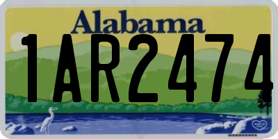 AL license plate 1AR2474