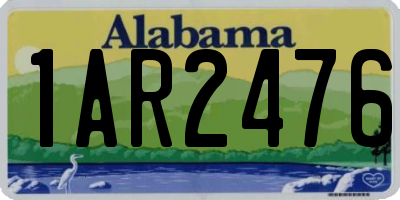 AL license plate 1AR2476