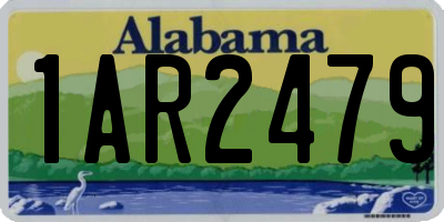 AL license plate 1AR2479