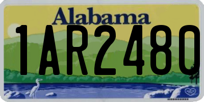 AL license plate 1AR2480