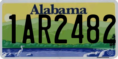 AL license plate 1AR2482