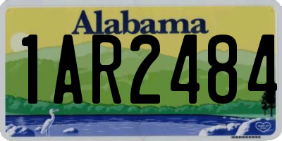AL license plate 1AR2484