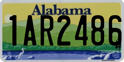 AL license plate 1AR2486