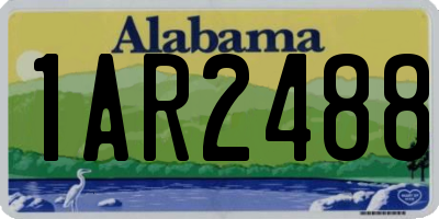 AL license plate 1AR2488