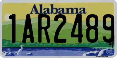 AL license plate 1AR2489
