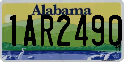 AL license plate 1AR2490