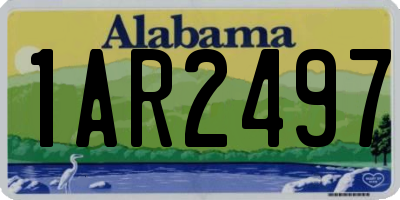 AL license plate 1AR2497