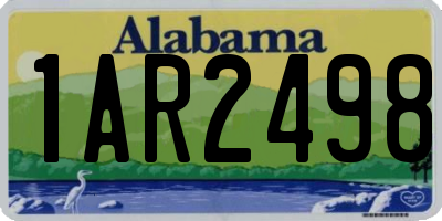 AL license plate 1AR2498