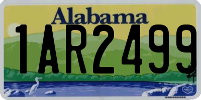 AL license plate 1AR2499