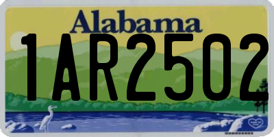 AL license plate 1AR2502