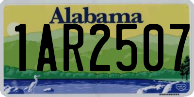 AL license plate 1AR2507