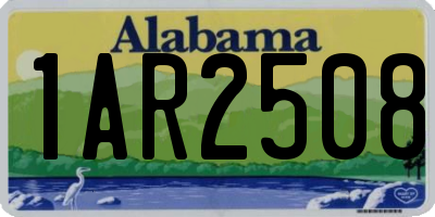 AL license plate 1AR2508