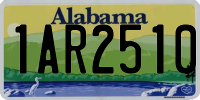 AL license plate 1AR2510