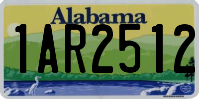 AL license plate 1AR2512