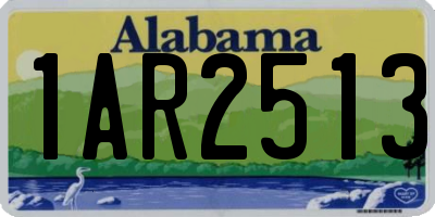 AL license plate 1AR2513