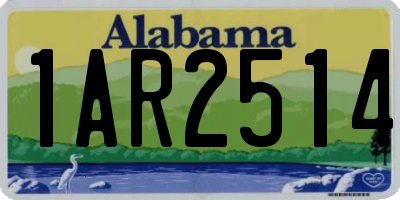 AL license plate 1AR2514