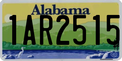 AL license plate 1AR2515