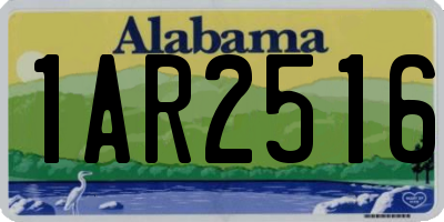 AL license plate 1AR2516