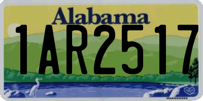 AL license plate 1AR2517
