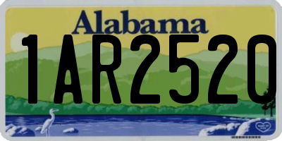 AL license plate 1AR2520