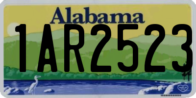AL license plate 1AR2523