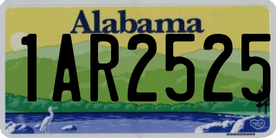 AL license plate 1AR2525