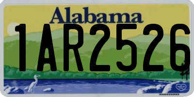 AL license plate 1AR2526