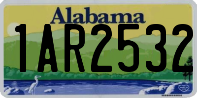 AL license plate 1AR2532