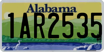 AL license plate 1AR2535