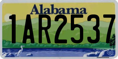 AL license plate 1AR2537