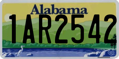 AL license plate 1AR2542