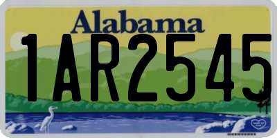 AL license plate 1AR2545