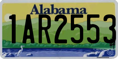 AL license plate 1AR2553