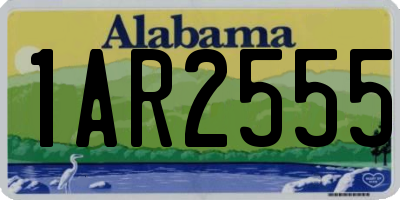 AL license plate 1AR2555