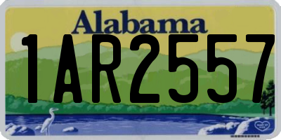 AL license plate 1AR2557