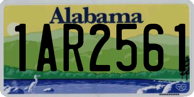 AL license plate 1AR2561