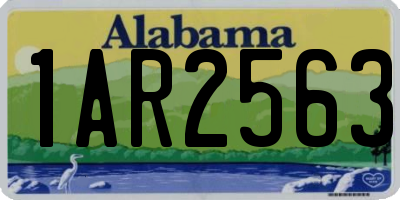 AL license plate 1AR2563