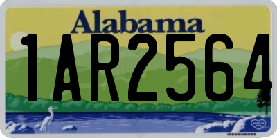 AL license plate 1AR2564