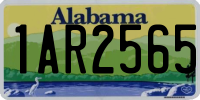 AL license plate 1AR2565