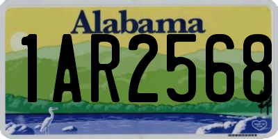 AL license plate 1AR2568
