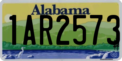 AL license plate 1AR2573