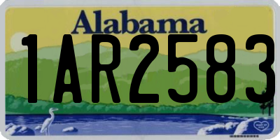 AL license plate 1AR2583