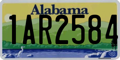 AL license plate 1AR2584