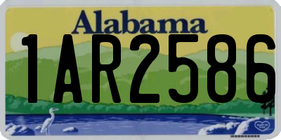 AL license plate 1AR2586
