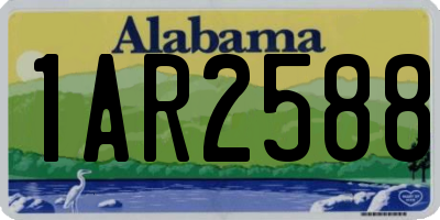 AL license plate 1AR2588