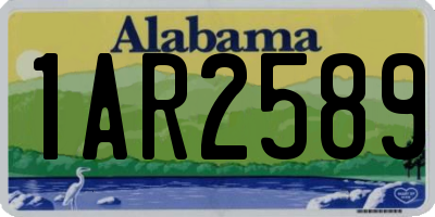 AL license plate 1AR2589