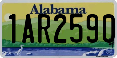 AL license plate 1AR2590