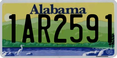 AL license plate 1AR2591